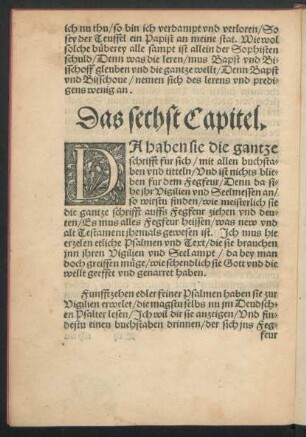 Das sechst Capitel.