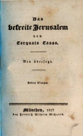 Das befreite Jerusalem, 3