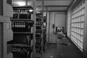 Neubau der Badischen Landesbibliothek in der Lammstraße.