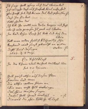 Ein Schulkunst (07.04.1601); RSM 2Dei/49b