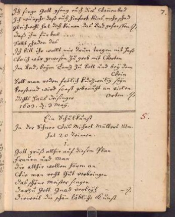 Ein Schulkunst (07.04.1601); RSM 2Dei/49b