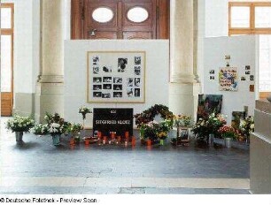 Gedenkarrangement zum Tod des Malers Siegfried Klotz