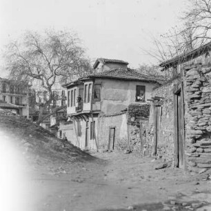 Griechenland. Thessaloniki. Blick in die Altstadt.