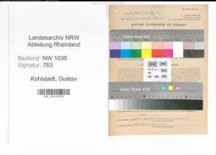 Entnazifizierung Gustav Kohlstadt , geb. 12.10.1890 (Angestellter)