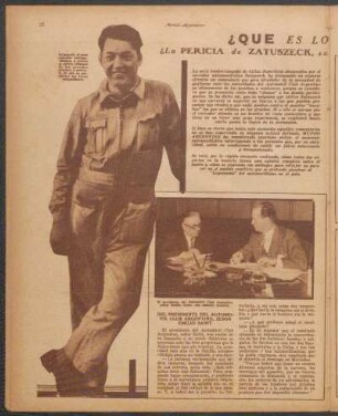 Del presidente del Automóvil Club Argentino, señor Emilio Saint