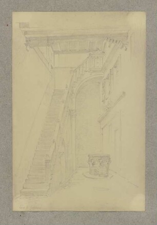 Innenhof des Palazzo Centanni in Venedig