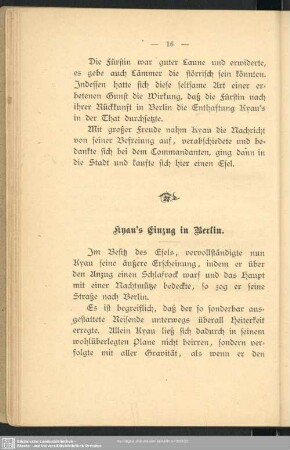 Kyau´s Einzug in Berlin