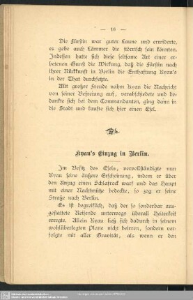 Kyau´s Einzug in Berlin