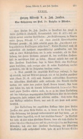 571-576 Herzog Albrecht V. und Joh. Janssen