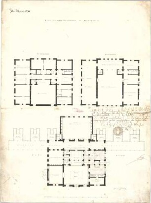 Bürklein, Friedrich; München; Schießstätte - Grundrisse
