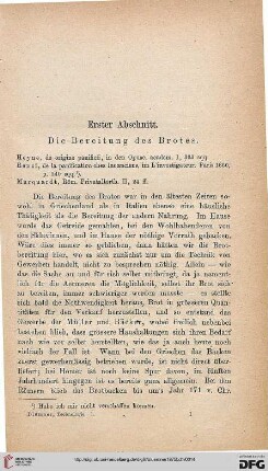 Erster Abschnitt: Die Bereitung des Brotes
