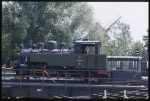Lokomotive "Aquarius C" auf der Drehscheibe