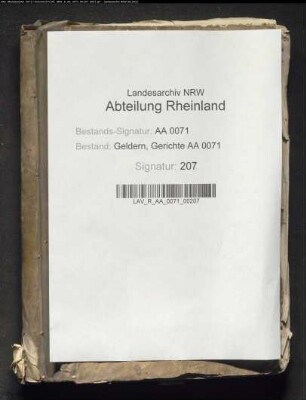 Gerichtsprotokolle des Gerichtes Walbeck