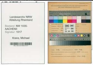 Entnazifizierung Michael Kranz , geb. 12.08.1901 (Koksmeister)