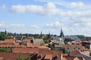 Quedlinburg - Stadtübersicht : Stadtübersicht, vom Schlossgarten aus gesehen. Aufgenommen am 20. Juli 2012 in Quedlinburg