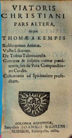Viator Christianvs : recta ac regia in coelum Via tendens, 2. (1682). - S. 370 - 814