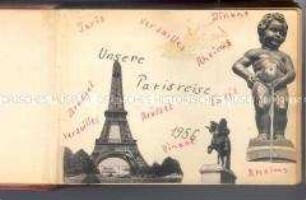 Privates Fotoalbum von einer Busreise nach Paris 1956