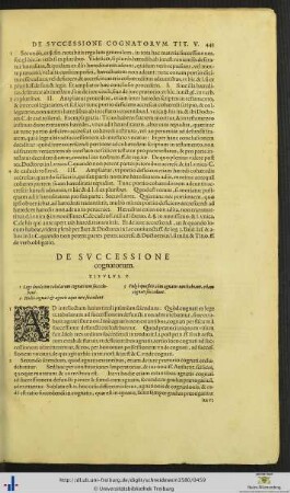 Titulus V. De Successione cognatorum.