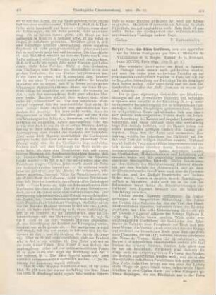 474-478 [Rezension] Berger, Sam., Les BIbles Castillanes
