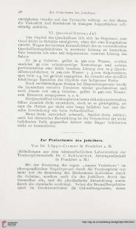 17: Zur Photochemie des Jodsilbers