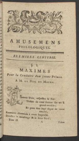 Première Centurie