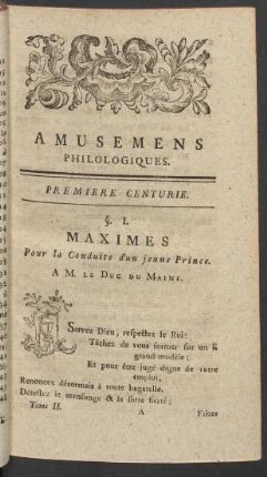 Première Centurie
