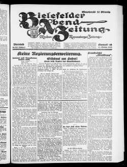 Bielefelder Abend-Zeitung. 1923-1924