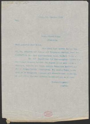 Brief an Robert Oehme : 24.10.1912