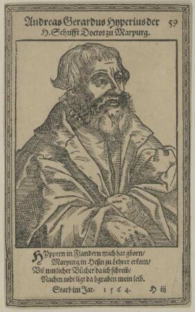 Bildnis des Andreas Gerardus Hyperius
