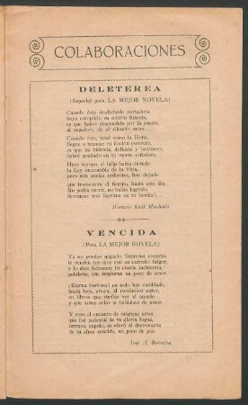 Deletérea : (Especial para La Mejor Novela)