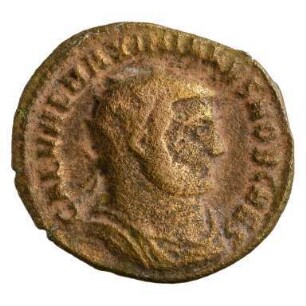 Münze, Follis (Follaro), 296 n. Chr.