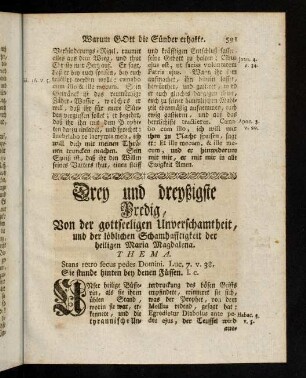 591-609, Drey und dreyßigste Predig.