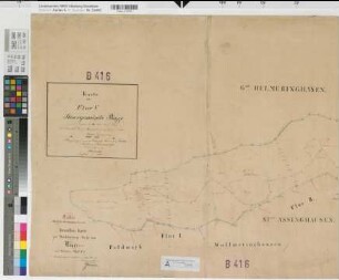 Bigge (Olsberg), Waldteilung Bigge, Bl.3 Brouillonkarte Gem. Bigge und Assinghausen