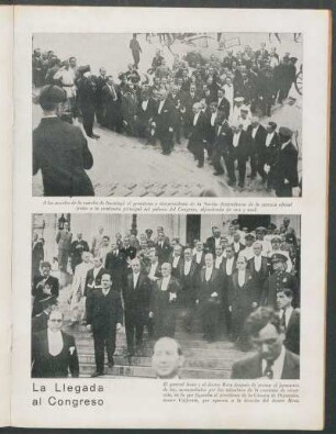 La llegada al Congreso