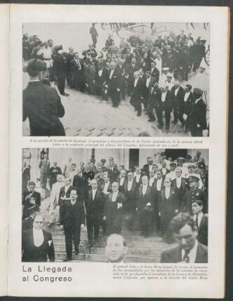 La llegada al Congreso