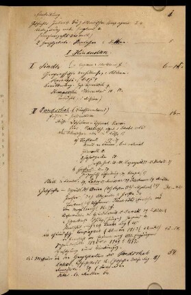 Vorsatz mit handschriftlich verfassten Notizen zum Inhalt des Buches