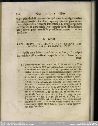 §. XVIII. Usus Huius Decisionis Non Exigui Momenti, Sed Insignis, Est