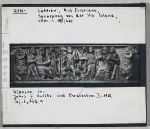 Rom, Lateran, Mus. Cristiano: Sarkophag von der Via Salaria