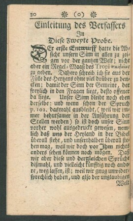 Einleitung des Verfassers In Diese Zweyte Probe