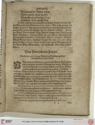 Das Dreyzehende Capitel