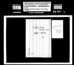 Kral, Ludwig (+ .05.1900); Chorsänger (Tenor)