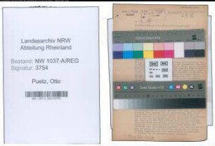 Entnazifizierung Otto Puetz , geb. 09.03.1892 (Verw.Angestellter)