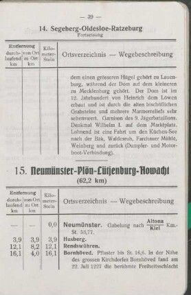 13. Neumünster - Segeberg - Lübeck