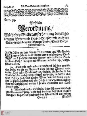 Part3, Lit. D. Num. 35, Bau-Ordnung