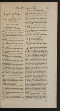 Caput XXXI. - Caput XL
