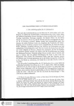 IV. Die französischen Lutherbiographien