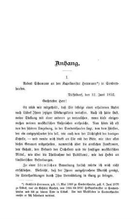 Anhang, enthaltend Briefe