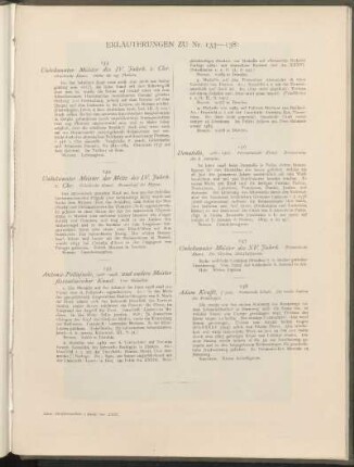 Erläuterungen zu Nr. 133 - 138: