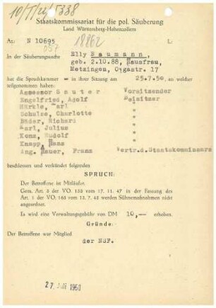 Baumann, Elly
