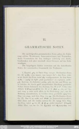 II. Grammatische Noten.